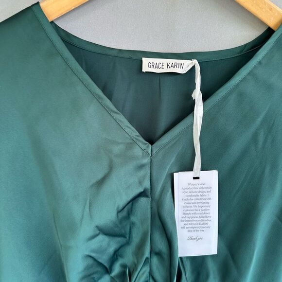 🎉5 for $45 🎉 NWT Grace Karin Top Blouse Shirt Size S - Picture 4 of 9
